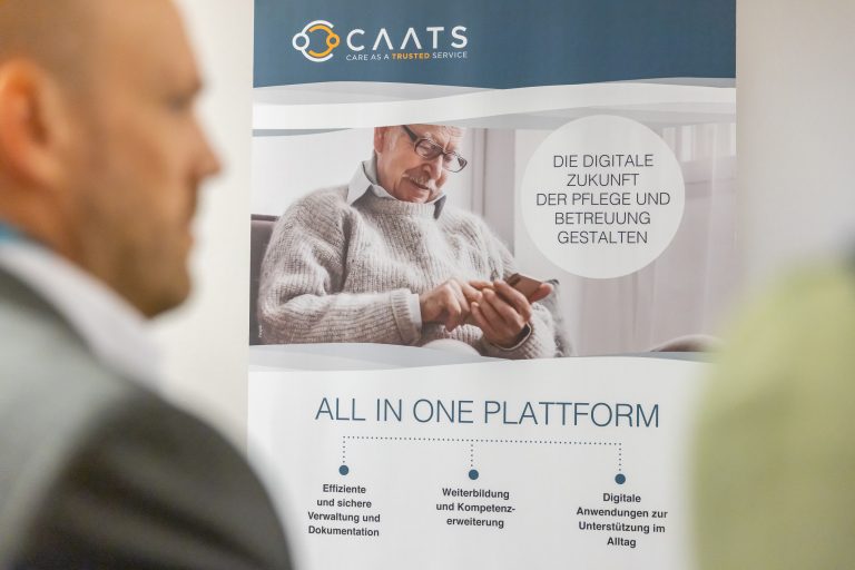 CAATS Banner - die digitale Zukunft der Pflege und Betreuung gestalten